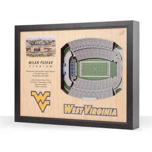 YouTheFan NCAA 25-Layer StadiumView Wall Art(West Virginia Mountaineers FB)