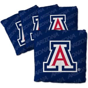YouTheFan Officially-Licensed NCAA Set of 4 Cornhole Bags – All Weather Regulation 6” x 6” Size – 16oz Weight – Designed in USA(Arizona Wildcats – Blue)
