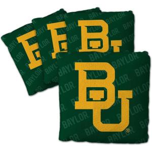 YouTheFan Officially-Licensed NCAA Set of 4 Cornhole Bags – All Weather Regulation 6” x 6” Size – 16oz Weight – Designed in USA(Baylor Bears – Green)