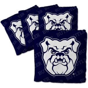 YouTheFan Officially-Licensed NCAA Set of 4 Cornhole Bags – All Weather Regulation 6” x 6” Size – 16oz Weight – Designed in USA(Butler Bulldogs – Blue)