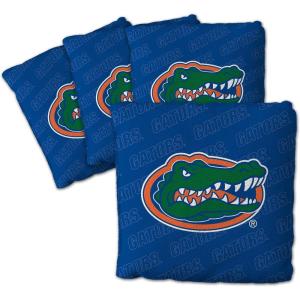 YouTheFan Officially-Licensed NCAA Set of 4 Cornhole Bags – All Weather Regulation 6” x 6” Size – 16oz Weight – Designed in USA(Florida Gators – Blue)