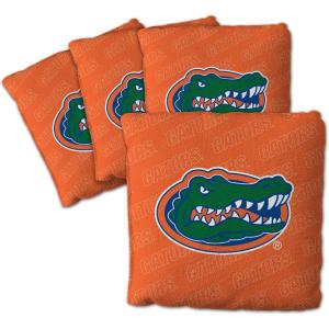 YouTheFan Officially-Licensed NCAA Set of 4 Cornhole Bags – All Weather Regulation 6” x 6” Size – 16oz Weight – Designed in USA(Florida Gators – Orange)