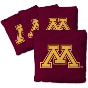YouTheFan Officially-Licensed NCAA Set of 4 Cornhole Bags – All Weather Regulation 6” x 6” Size – 16oz Weight – Designed in USA(Minnesota Golden Gophers – Maroon)