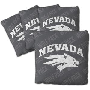 YouTheFan Officially-Licensed NCAA Set of 4 Cornhole Bags – All Weather Regulation 6” x 6” Size – 16oz Weight – Designed in USA(Nevada Wolf Pack – Grey)