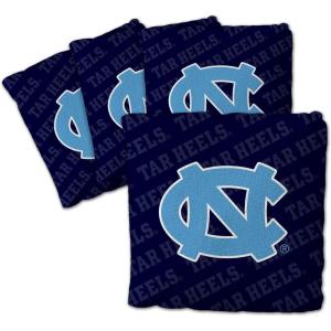 YouTheFan Officially-Licensed NCAA Set of 4 Cornhole Bags – All Weather Regulation 6” x 6” Size – 16oz Weight – Designed in USA(North Carolina Tar Heels – Blue Green)