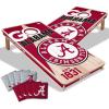 YouTheFan NCAA 2’ x 4’ Professional Wood Cornhole Game with Logo Bags(Alabama Crimson Tide)