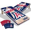 YouTheFan NCAA 2’ x 4’ Professional Wood Cornhole Game with Logo Bags(Arizona Wildcats)