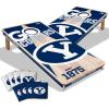 YouTheFan NCAA 2’ x 4’ Professional Wood Cornhole Game with Logo Bags(BYU Cougars)