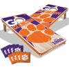 YouTheFan NCAA 2’ x 4’ Professional Wood Cornhole Game with Logo Bags(Clemson Tigers)