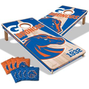 YouTheFan NCAA 2’ x 4’ Professional Wood Cornhole Game with Logo Bags(Boise State Broncos)