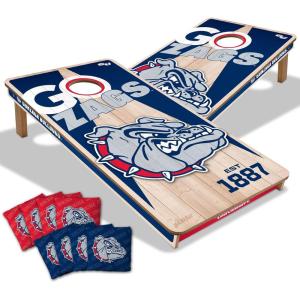 YouTheFan NCAA 2’ x 4’ Professional Wood Cornhole Game with Logo Bags(Gonzaga Bulldogs)