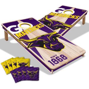 YouTheFan NCAA 2’ x 4’ Professional Wood Cornhole Game with Logo Bags(Minnesota State Mavericks)
