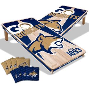 YouTheFan NCAA 2’ x 4’ Professional Wood Cornhole Game with Logo Bags(Montana State Bobcats)