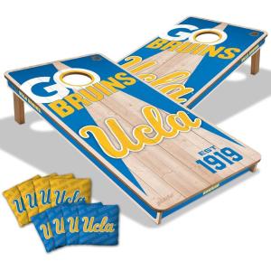 YouTheFan NCAA 2’ x 4’ Professional Wood Cornhole Game with Logo Bags(UCLA Bruins)