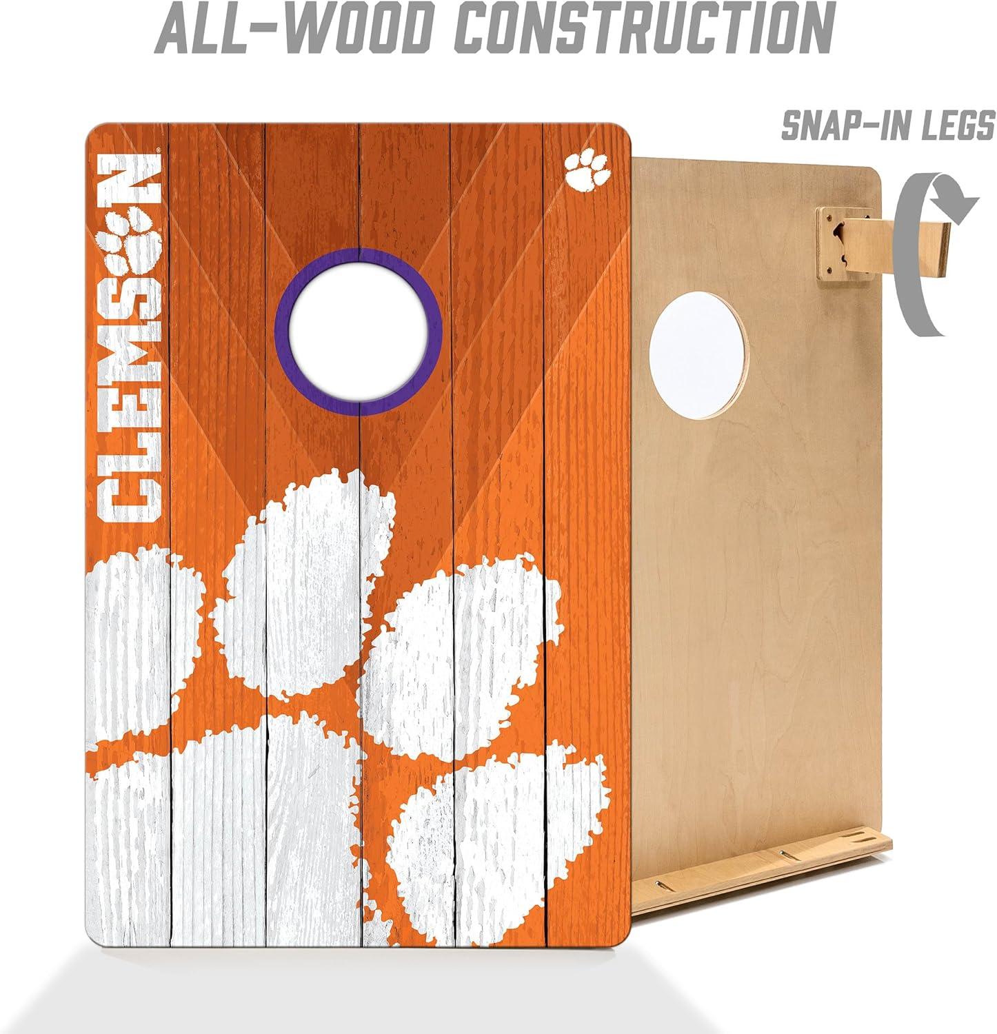 image:imageYouTheFan NCAA 2 x 3 Wood Cornhole GameClemson Tigers