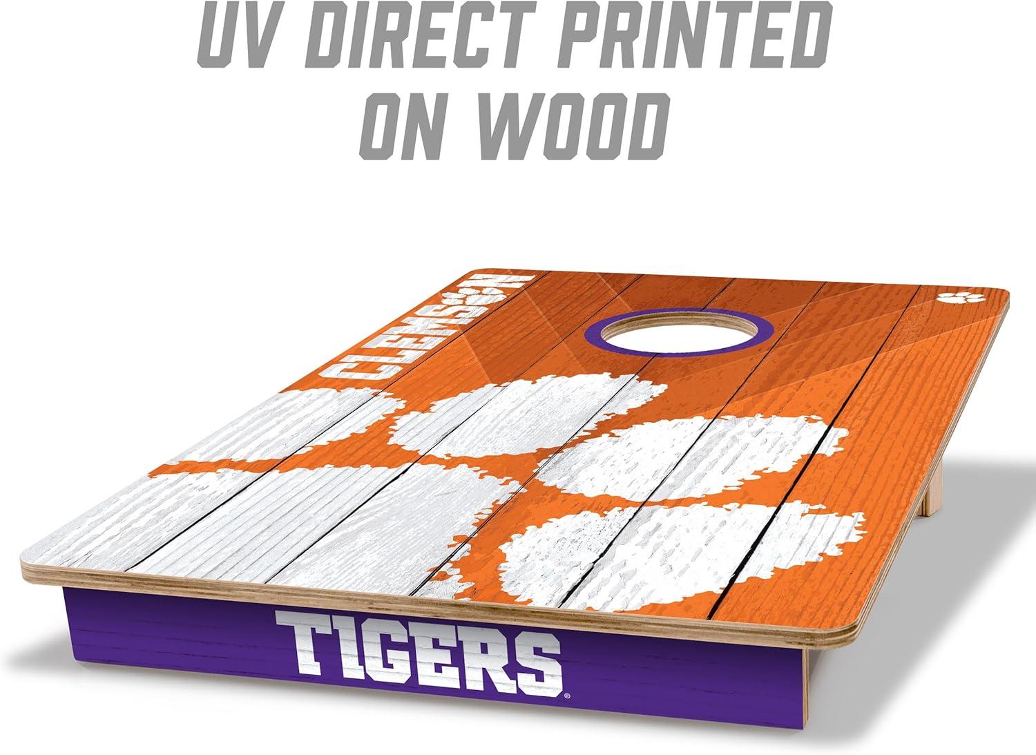 image:imageYouTheFan NCAA 2 x 3 Wood Cornhole GameClemson Tigers