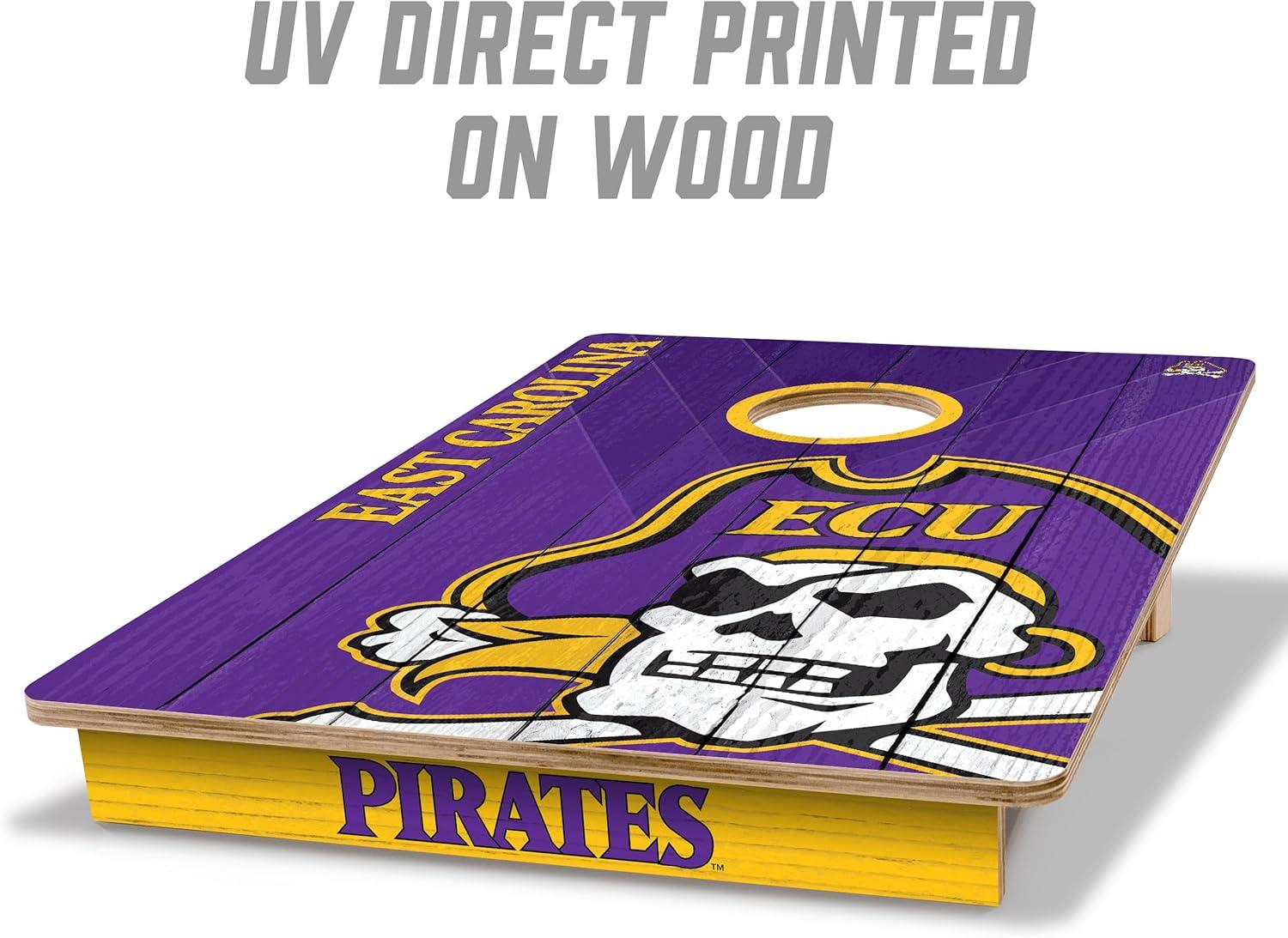 image:imageYouTheFan NCAA 2 x 3 Wood Cornhole GameEast Carolina Pirates