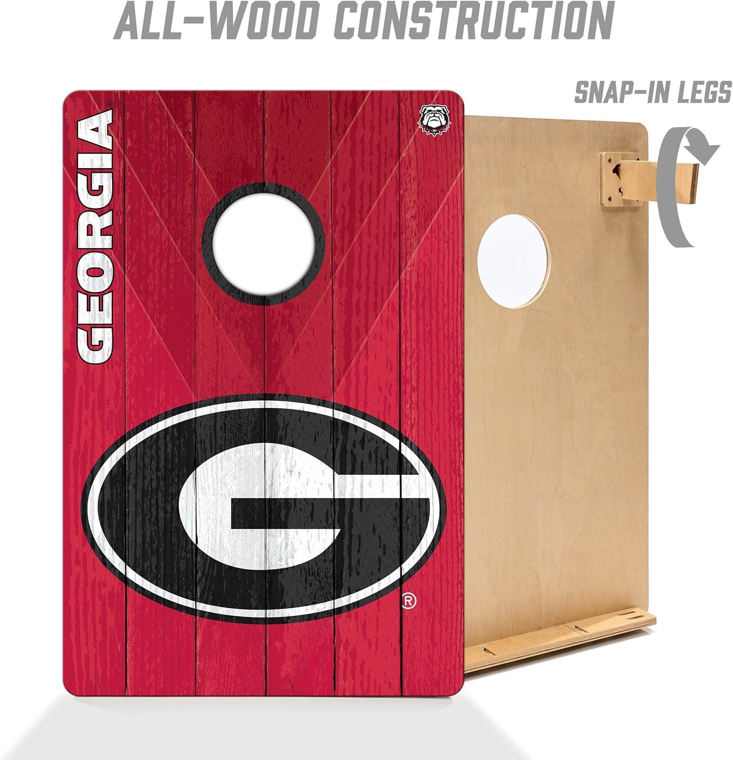 image:imageYouTheFan NCAA 2 x 3 Wood Cornhole GameGeorgia Bulldogs
