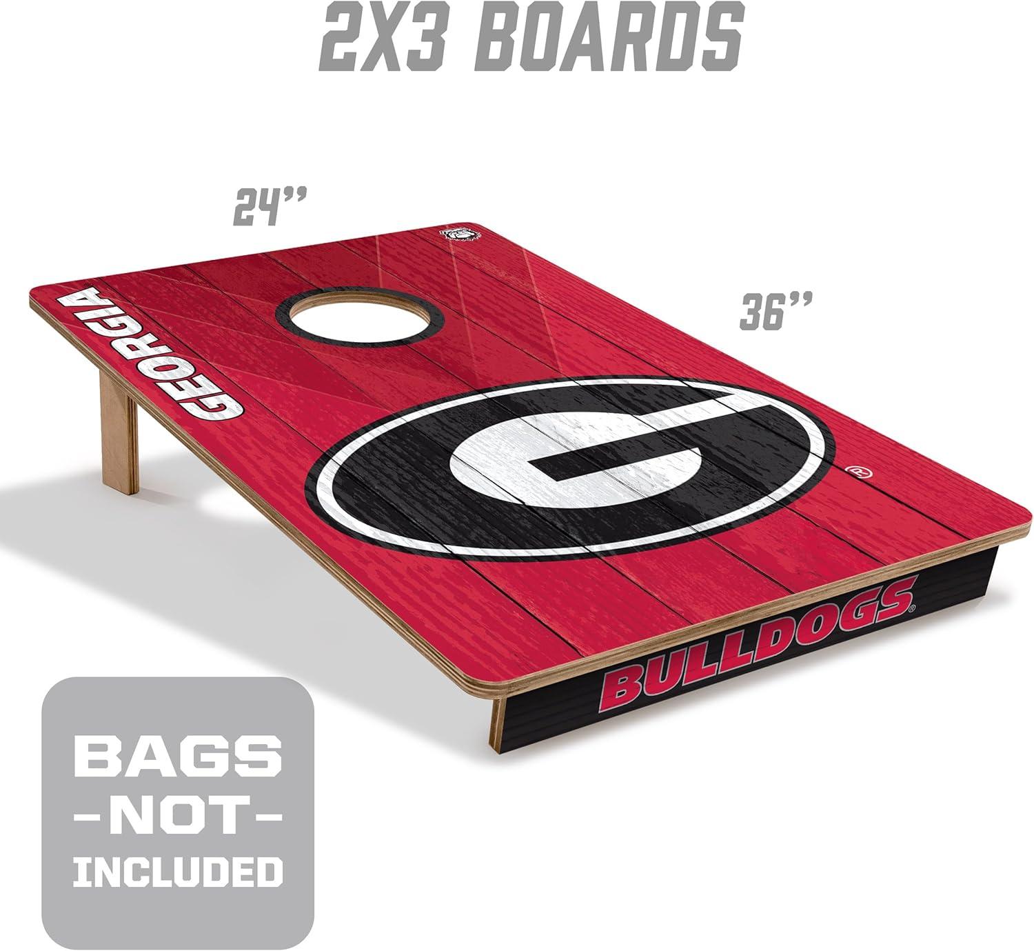 image:imageYouTheFan NCAA 2 x 3 Wood Cornhole GameGeorgia Bulldogs