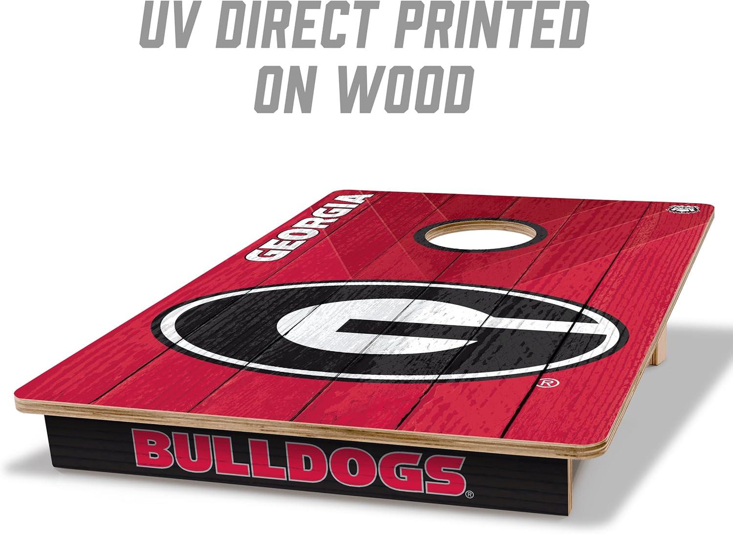 image:imageYouTheFan NCAA 2 x 3 Wood Cornhole GameGeorgia Bulldogs