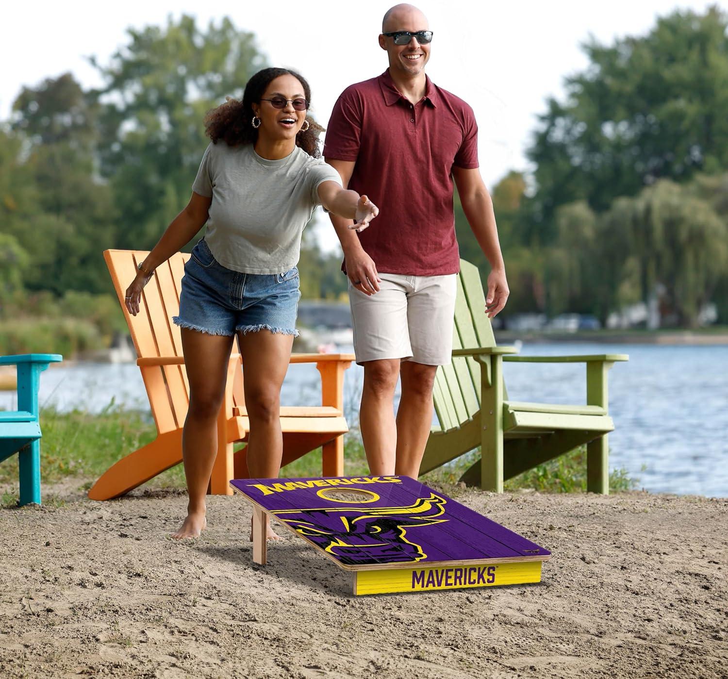 image:imageYouTheFan NCAA 2 x 3 Wood Cornhole GameMinnesota State Mankato Mavericks