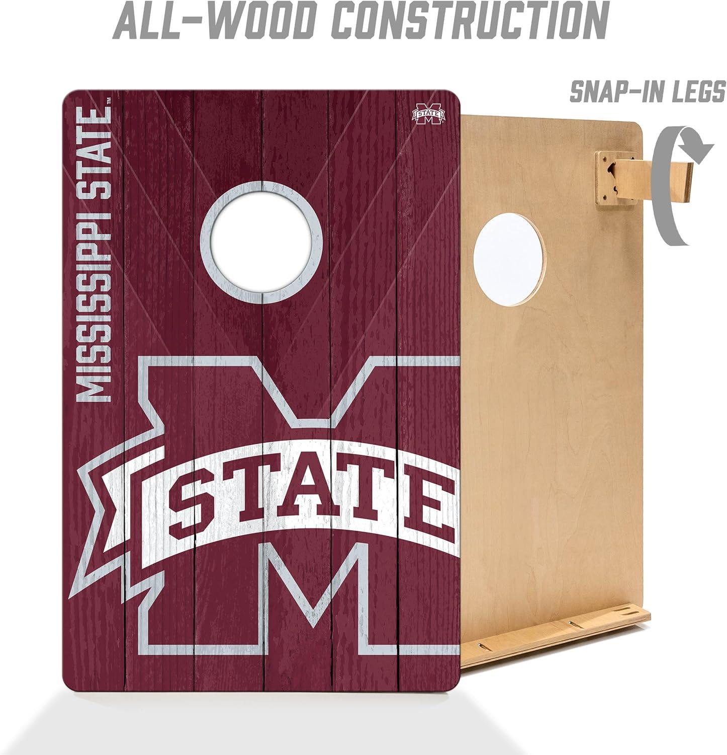 image:imageYouTheFan NCAA 2 x 3 Wood Cornhole GameMississippi State Bulldogs