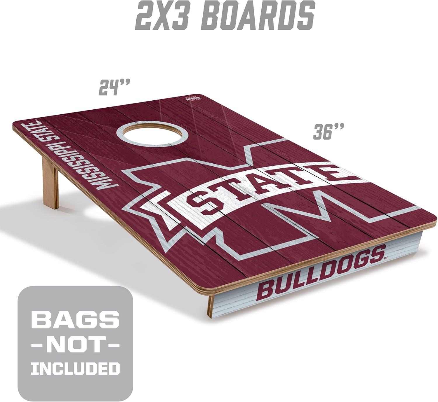 image:imageYouTheFan NCAA 2 x 3 Wood Cornhole GameMississippi State Bulldogs