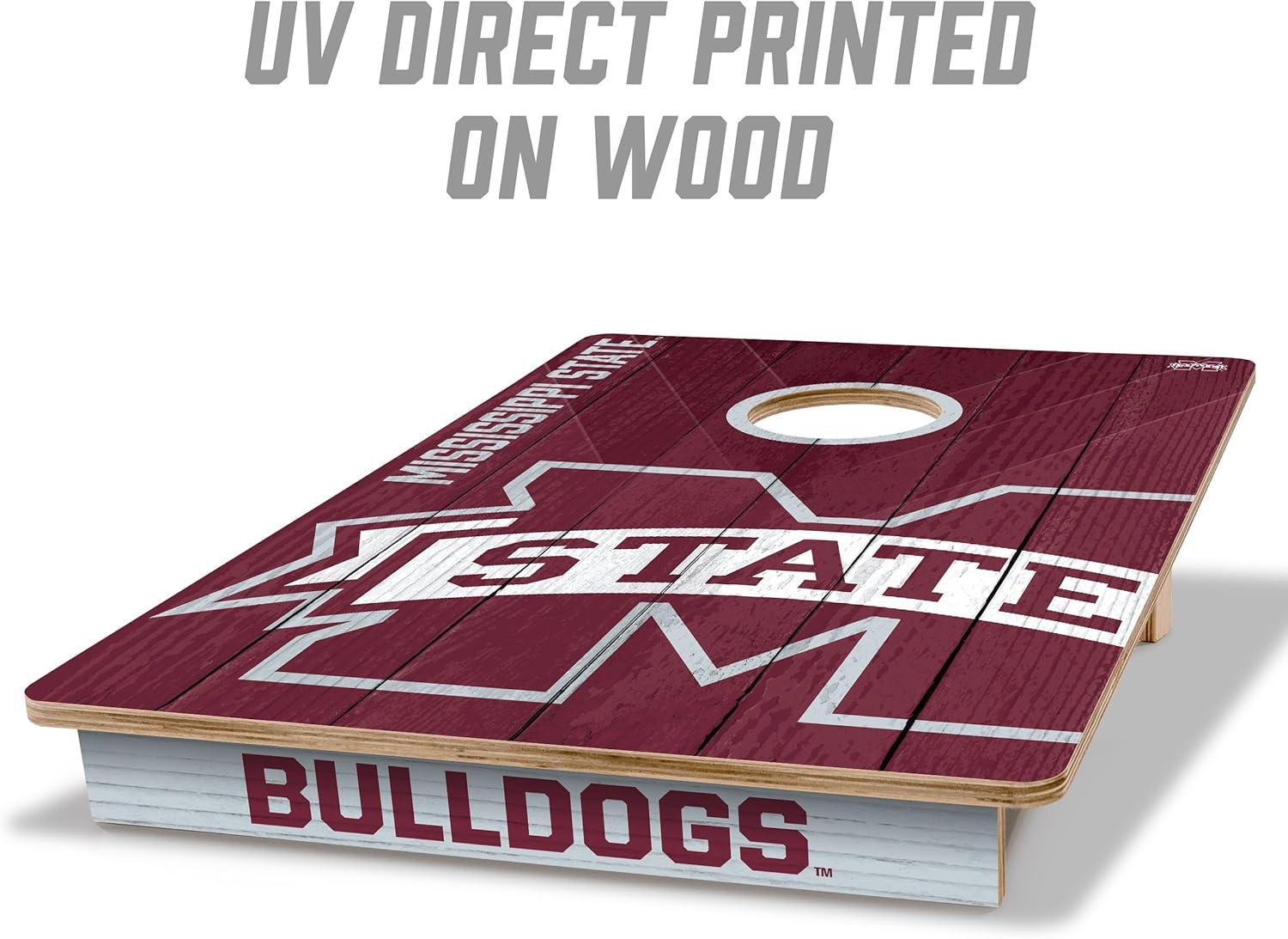 image:imageYouTheFan NCAA 2 x 3 Wood Cornhole GameMississippi State Bulldogs