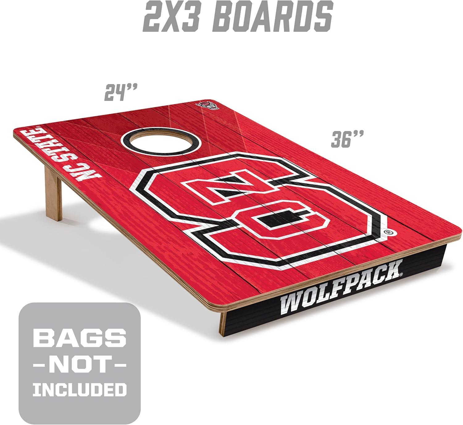 image:imageYouTheFan NCAA 2 x 3 Wood Cornhole GameNC State Wolfpack