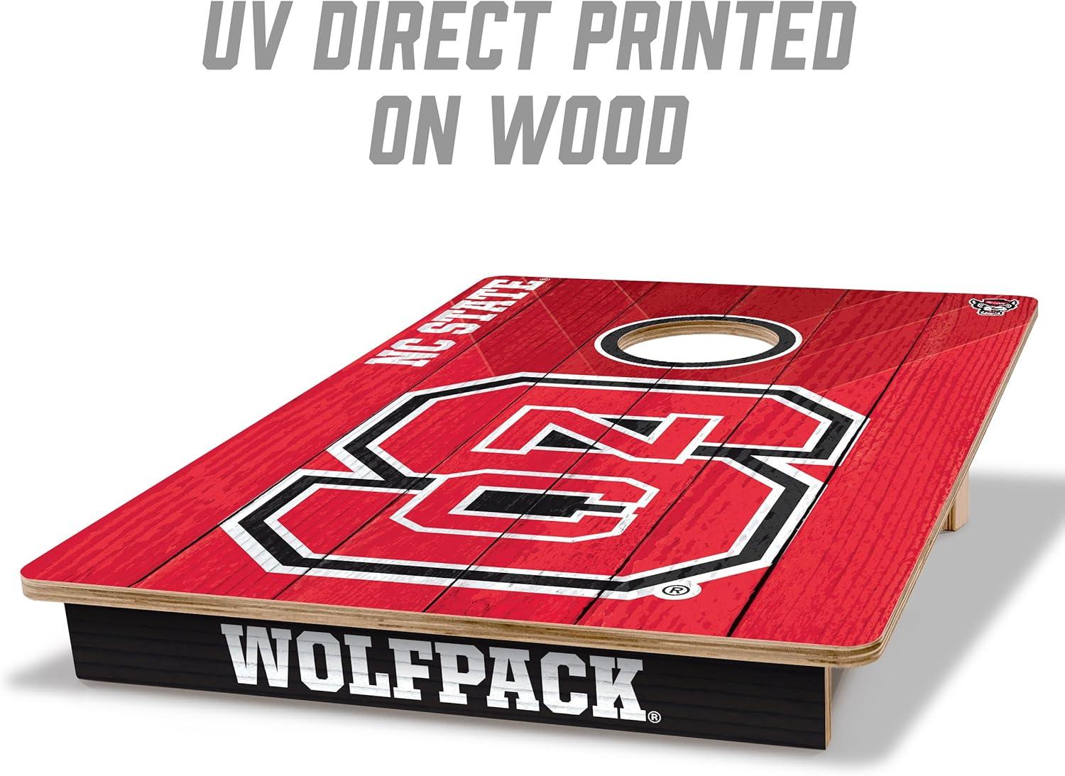 image:imageYouTheFan NCAA 2 x 3 Wood Cornhole GameNC State Wolfpack