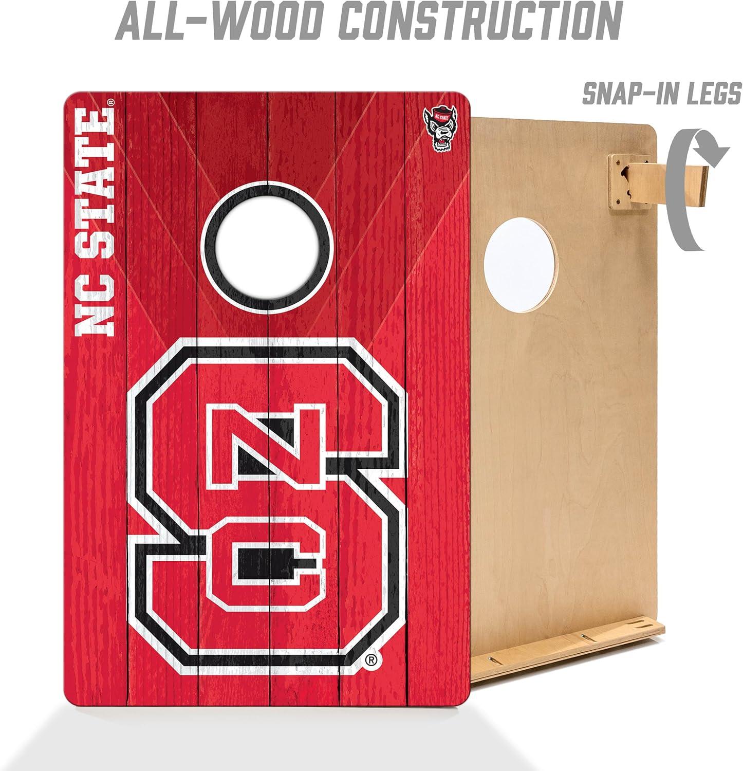 image:imageYouTheFan NCAA 2 x 3 Wood Cornhole GameNC State Wolfpack