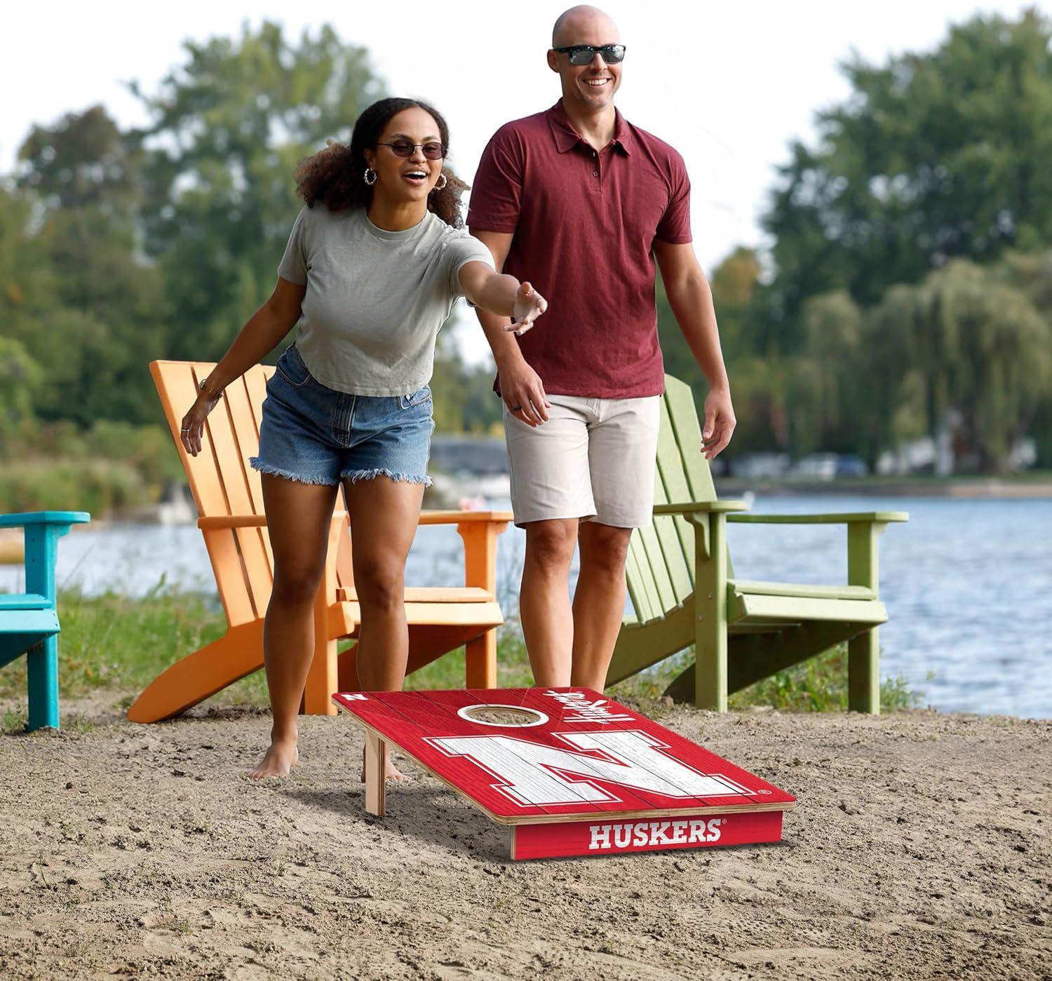 image:imageYouTheFan NCAA 2 x 3 Wood Cornhole GameNebraska Cornhuskers