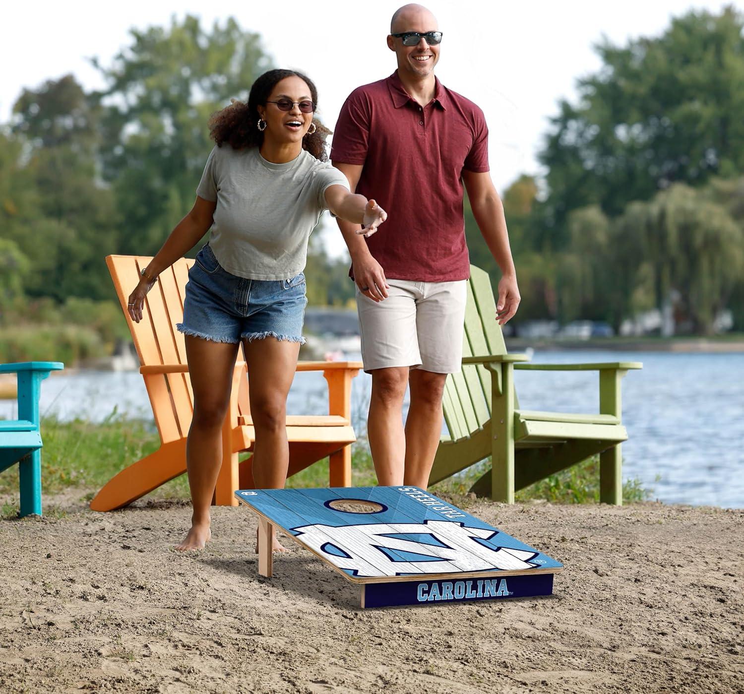 image:imageYouTheFan NCAA 2 x 3 Wood Cornhole GameNorth Carolina Tar Heels