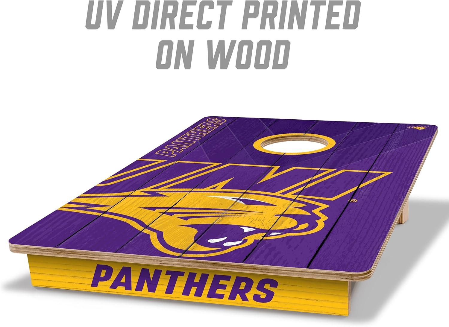 image:imageYouTheFan NCAA 2 x 3 Wood Cornhole GameNorthern Iowa Panthers