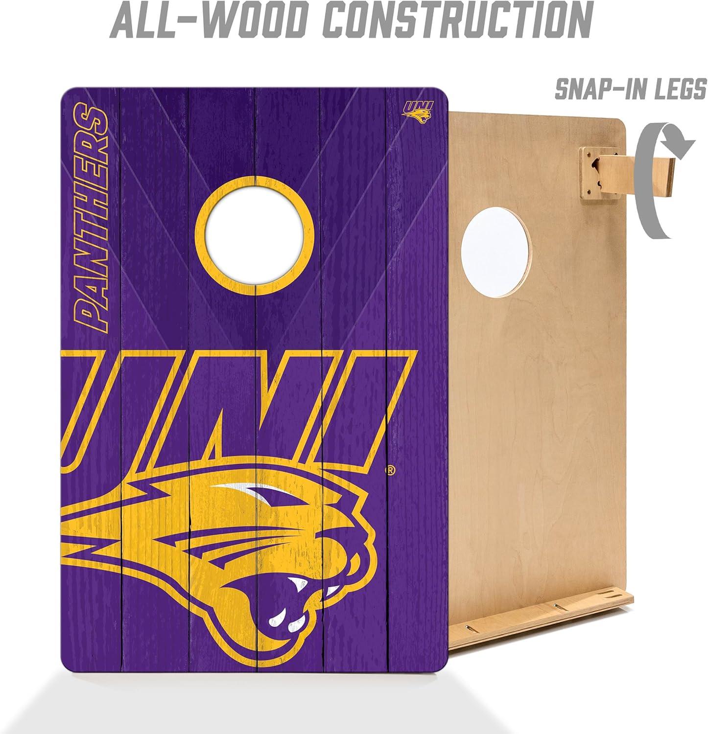 image:imageYouTheFan NCAA 2 x 3 Wood Cornhole GameNorthern Iowa Panthers
