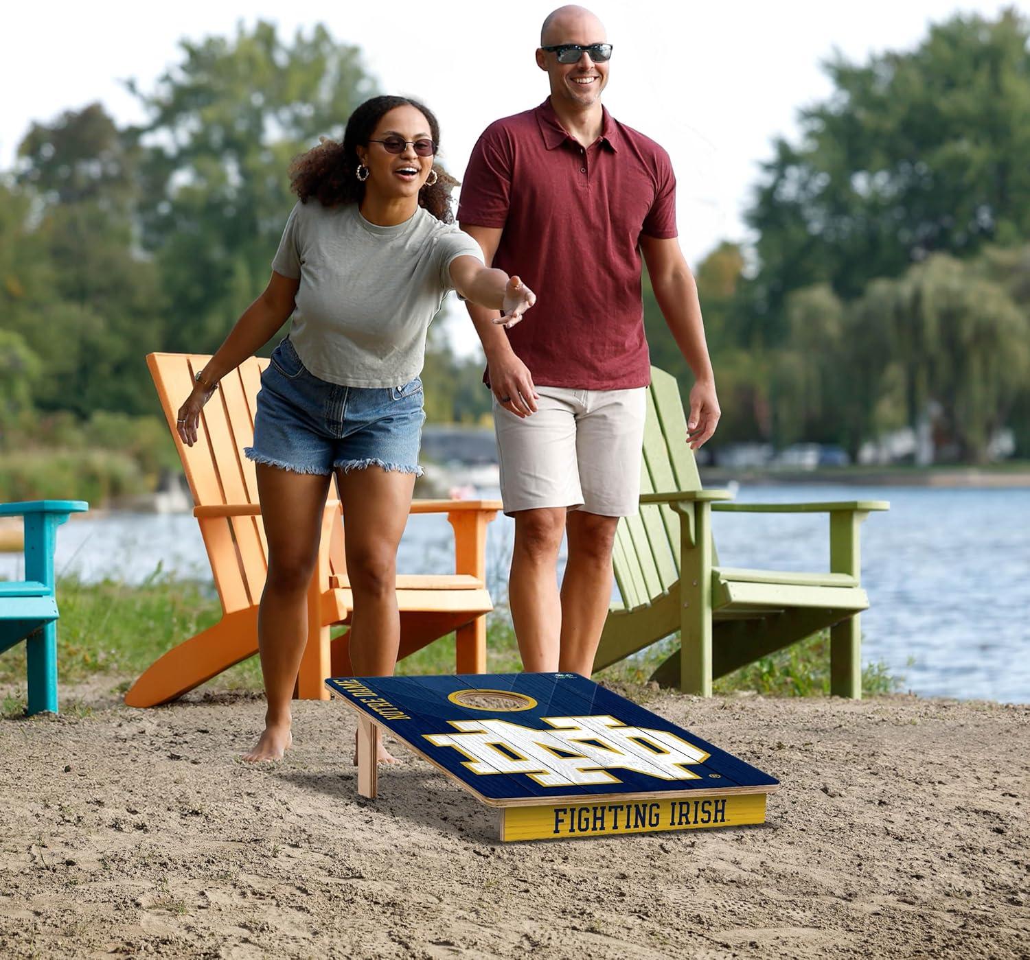 image:imageYouTheFan NCAA 2 x 3 Wood Cornhole GameNotre Dame Fighting Irish
