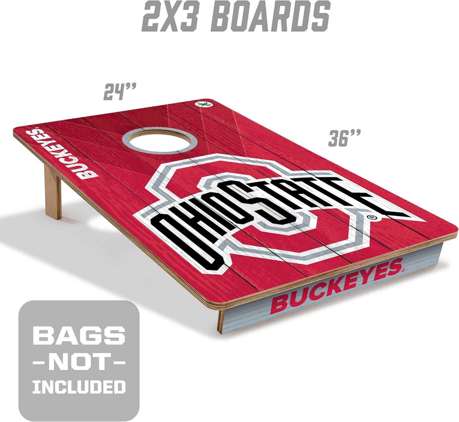 image:imageYouTheFan NCAA 2 x 3 Wood Cornhole GameOhio State Buckeyes