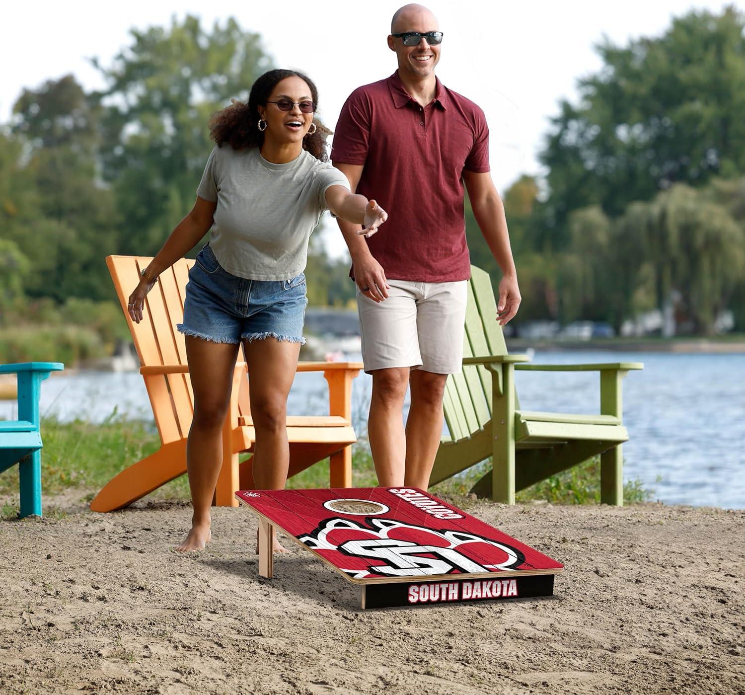 image:imageYouTheFan NCAA 2 x 3 Wood Cornhole GameSouth Dakota Coyotes