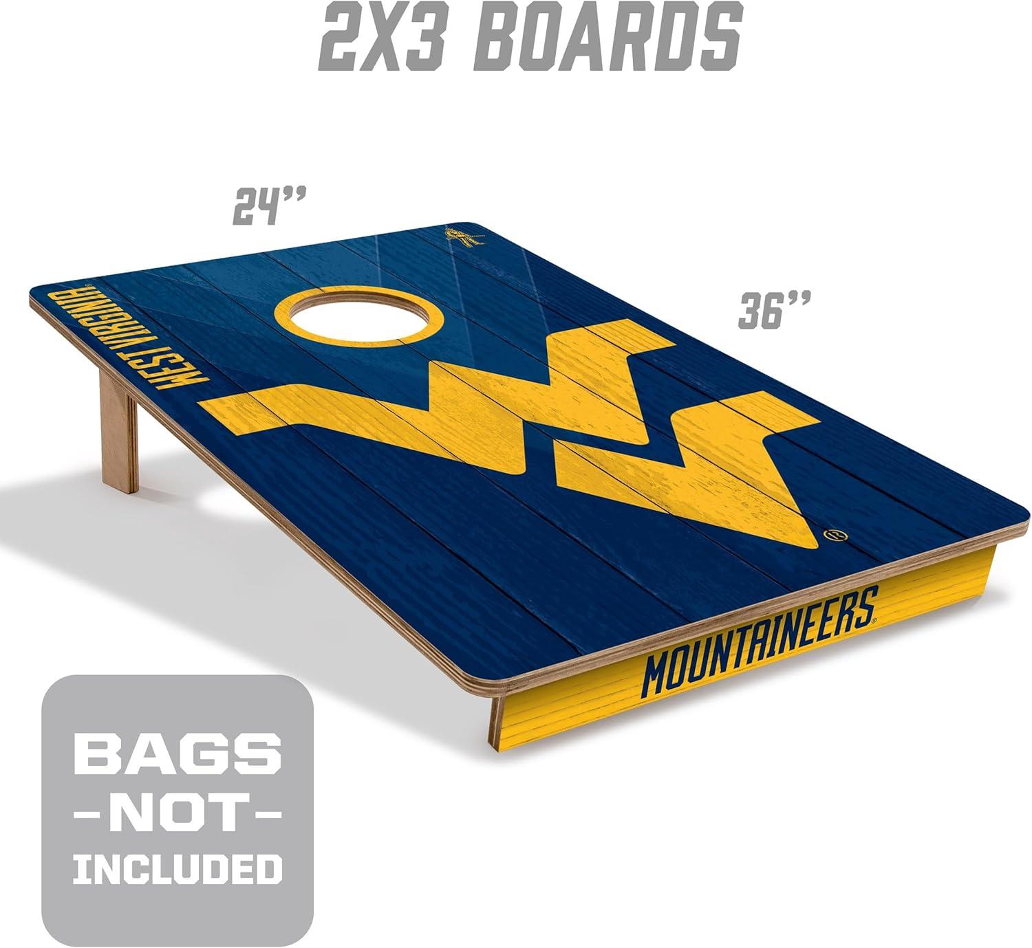 image:imageYouTheFan NCAA 2 x 3 Wood Cornhole GameWest Virginia Mountaineers