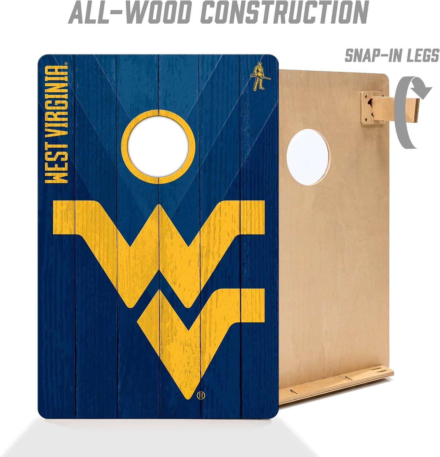 image:imageYouTheFan NCAA 2 x 3 Wood Cornhole GameWest Virginia Mountaineers