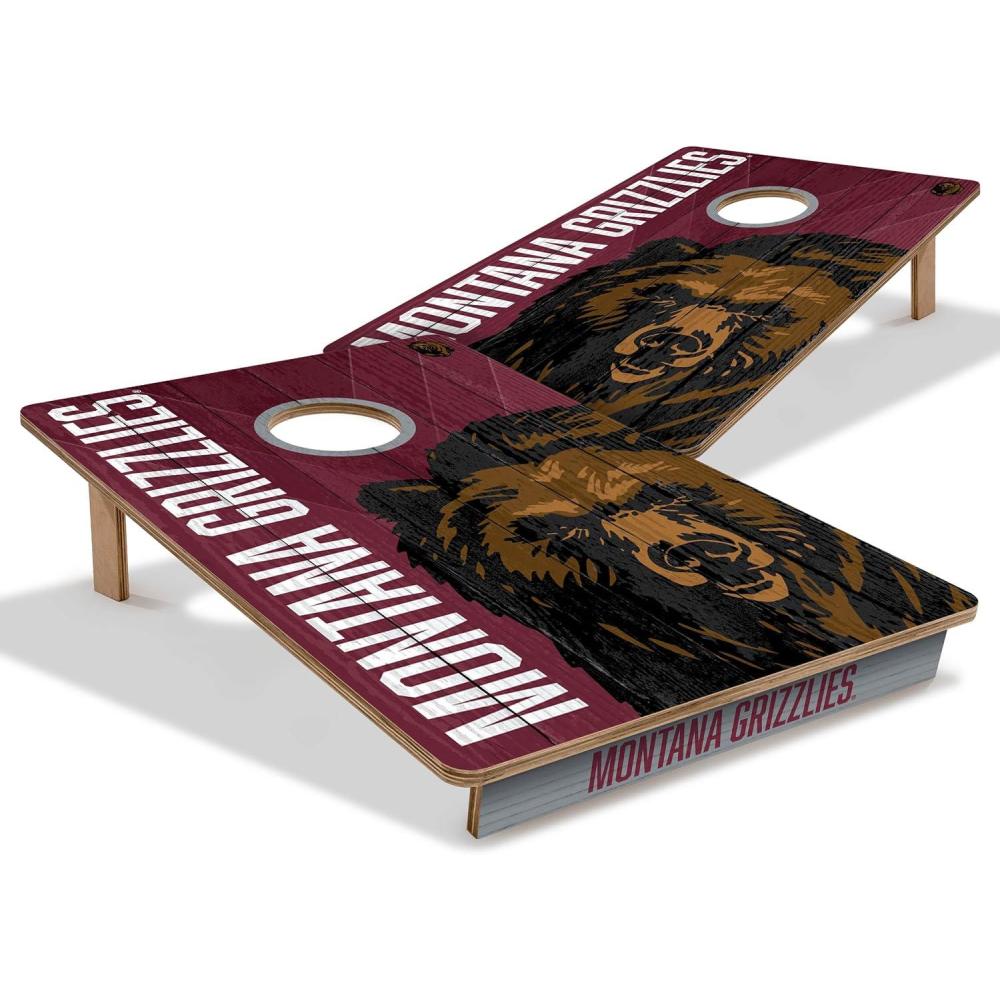 image:imageYouTheFan NCAA 2 x 3 Wood Cornhole GameMontana Grizzlies