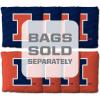YouTheFan NCAA 2’ x 3’ Wood Cornhole Game(Illinois Fighting Illini)