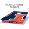 YouTheFan NCAA 2’ x 3’ Wood Cornhole Game(Illinois Fighting Illini)