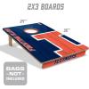 YouTheFan NCAA 2’ x 3’ Wood Cornhole Game(Illinois Fighting Illini)