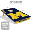 YouTheFan NCAA 2’ x 3’ Wood Cornhole Game(Michigan Wolverines)
