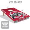 YouTheFan NCAA 2’ x 3’ Wood Cornhole Game(Ohio State Buckeyes)