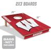 YouTheFan NCAA 2’ x 3’ Wood Cornhole Game(Wisconsin Badgers)