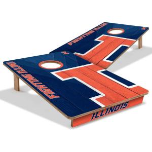 YouTheFan NCAA 2’ x 3’ Wood Cornhole Game(Illinois Fighting Illini)
