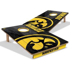 YouTheFan NCAA 2’ x 3’ Wood Cornhole Game(Iowa Hawkeyes)