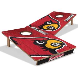 YouTheFan NCAA 2’ x 3’ Wood Cornhole Game(Louisville Cardinals)